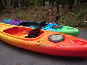 Enjoy the local lakes on our two kayaks!